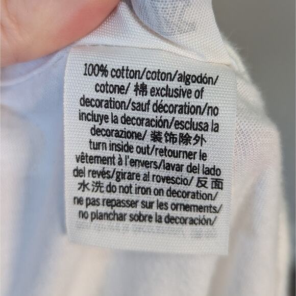 VS PINK White St. Patrick's Day Long Sleeve Crew Neck Sequin T-Shirt Size XS - Picture 9 of 11